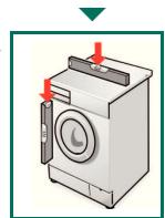 BOSCH WAE28210FF - Ajustez le lave-linge à l'aide d'un niveau à bulle - 2