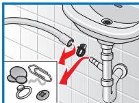 BOSCH MAXX 7 - Flexible d'évacuation sur siphon - 1