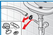 BOSCH WAB 28211FF - Flexible d'écoulement bouché au niveau du siphon - 1