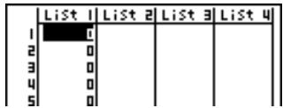 CASIO 35+ - - Pour créer une liste ou matrice en désignant le nombre de données [optn]-[lis] - 1