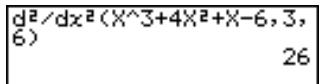 CASIO 35+ - - Pour effectuer un calcul de différentielle quadratique - 1