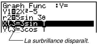 CASIO 35+ - Pour définir le statut avec trace/sans trace de graphe - 3