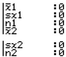 CASIO GRAPH 25+ E - - Test t à 2 échantillons - 3