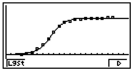 CASIO GRAPH 25+ E - Graphique de régression logistique - 1