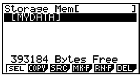 CASIO GRAPH 75+ E - - Pour dénommer un dossier - 2