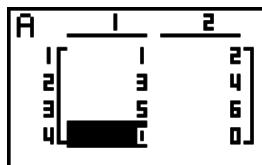 CASIO GRAPH 75+ E - Pour échanger deux lignes - 8