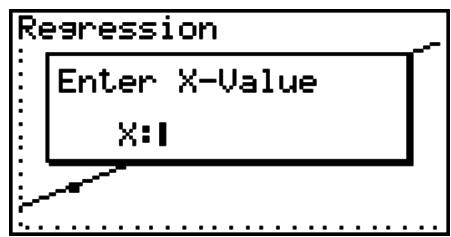 CASIO GRAPH 75+ E - Calcul de la valeur estimée pour les graphes de régression - 1