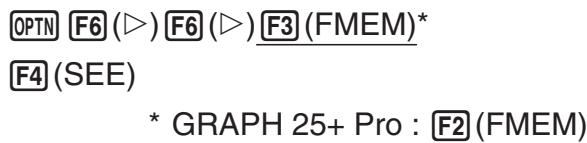 CASIO GRAPH 75+ E - Exemple rappeler le contenu de la mémoire de fonctions 1 - 4
