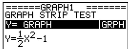 CASIO GRAPH 75+ E - Pour insérer un bandeau - 3