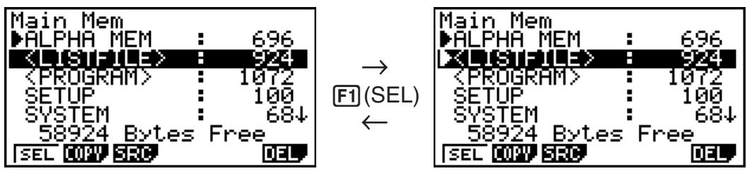 CASIO GRAPH 75+ E - Sélection de données - 1