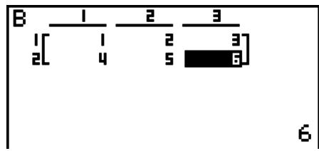 CASIO GRAPH 75+ E - Pour saisir les valeurs d'éléments - 2