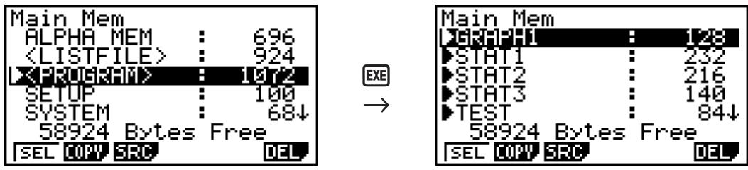 CASIO GRAPH 75+ E - Sélection de données - 2