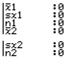 CASIO GRAPH 75+ E - - Test t à 2 échantillons - 3