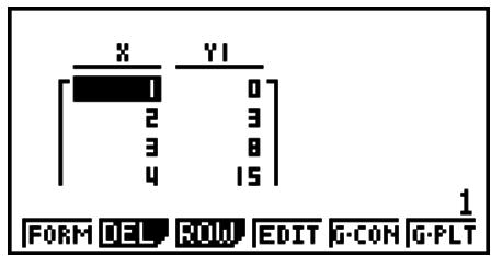 CASIO GRAPH 75+ E - Introduction de calculs scientifiques dans une liste - 1