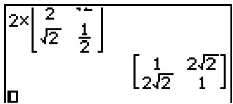 CASIO GRAPH 75+ E - -Exemples de saisie dans le mode d'écriture mathématique - 7