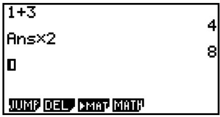 CASIO GRAPH 75+ E - Fonction historique - 4