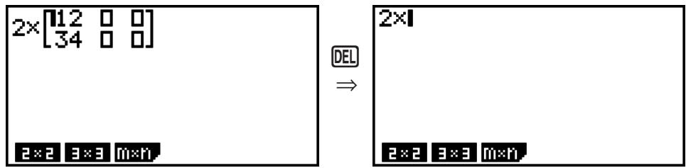 CASIO GRAPH 75+ E - - Pour affecter une matrice créée à l'aide de l'écriture naturelle à une matrice du mode MAT - 4