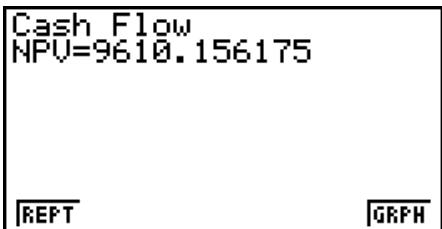 CASIO GRAPH 75+ E - Cash-flow (évaluation d'investissement) - 3
