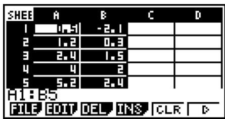 CASIO GRAPH 75+ E - Calculs statistiques et de régression avec des variables appariées - 1