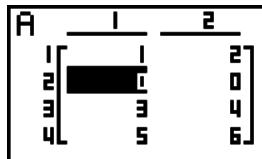 CASIO GRAPH 75+ E - Pour échanger deux lignes - 7