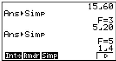 CASIO GRAPH 75+ E - Reste d'entier divisé par entier - 2