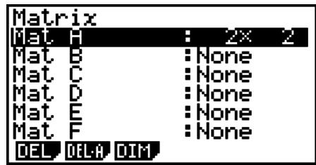 CASIO GRAPH 75+ E - Saisie et édition de calculs matriciels - 1