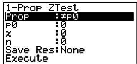 CASIO GRAPH 75+ E - - Test z à 1 proportion - 1