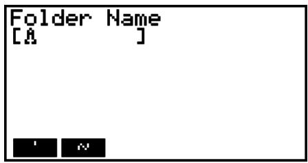 CASIO GRAPH 75+ E - - Pour créer un nouveau dossier - 1