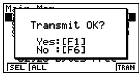 CASIO GRAPH 75+ E - Pour exécuter une transmission - 1