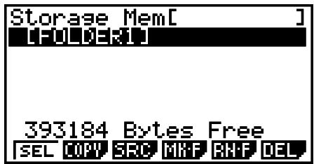 CASIO GRAPH 75+ E - - Pour créer un nouveau dossier - 2