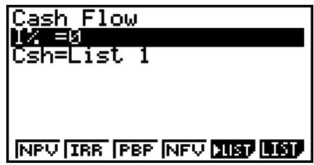 CASIO GRAPH 75+ E - Cash-flow (évaluation d'investissement) - 2