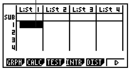 CASIO GRAPH 75+ E - Avant d'effectuer des calculs statistiques - 1