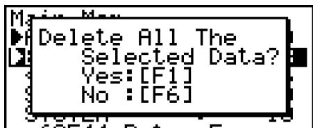 CASIO GRAPH 75+ E - - Pour supprimer un fichier de la mémoire principale - 1