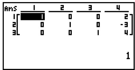 CASIO GRAPH 75+ E - - Forme échelonnée réduite par rapport aux lignes - 1