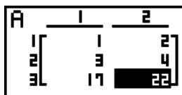 CASIO GRAPH 75+ E - Pour échanger deux lignes - 3