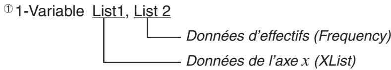 CASIO GRAPH 75+ E - Exécution de calculs statistiques dans un programme - 1
