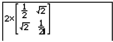 CASIO GRAPH 75+ E - -Exemples de saisie dans le mode d'écriture mathématique - 5