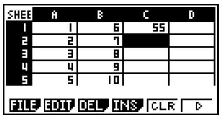 CASIO GRAPH 75+ E - Exemple de commande du mode S·SHT - 1