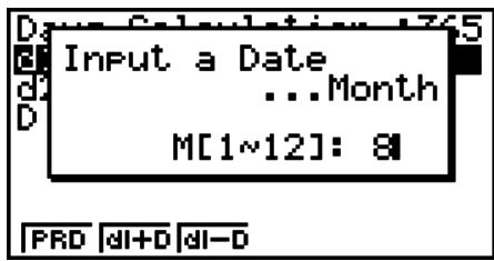 CASIO GRAPH 75+ E - Calcul des jours/date - 2