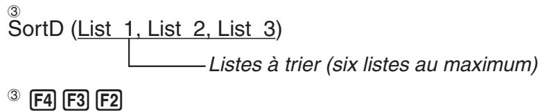 CASIO GRAPH 75+ E - Utilisation des fonctions de tri de listes dans un programme - 2