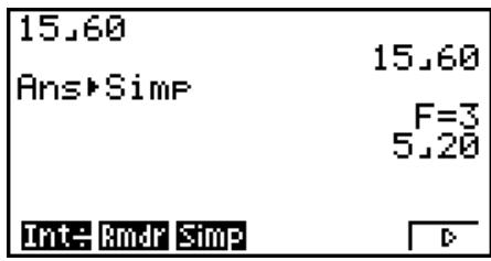 CASIO GRAPH 75+ E - Reste d'entier divisé par entier - 1