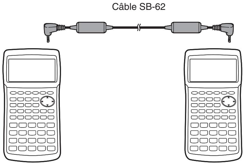 CASIO GRAPH 90 E - Pour raccorder deux calculatrices - 1
