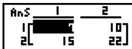 CASIO GRAPH 90 E - Élévation d'une matrice au carré - 1