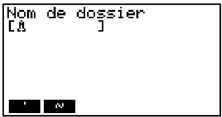 CASIO GRAPH 90 E - - Pour créer un nouveau dossier - 1