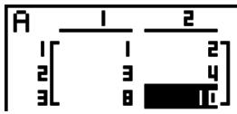 CASIO GRAPH 90 E - Pour additionner deux lignes - 2