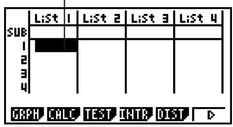 CASIO GRAPH 90 E - Avant d'effectuer des calculs statistiques - 1