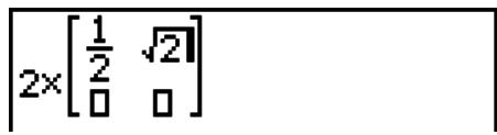 CASIO GRAPH 90 E - -Exemples de saisie dans le mode d'écriture mathématique - 47