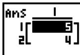 CASIO GRAPH 90 E - Exemple pour saisir les données suivantes dans vct a : [ 1 2 3 ] - 3
