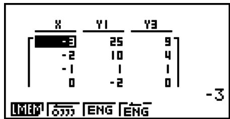 CASIO GRAPH 90 E - - Pour copier une table dans une liste - 2