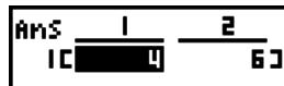 CASIO GRAPH 90 E - Exemple pour saisir les données suivantes dans vct a : [ 1 2 3 ] - 1